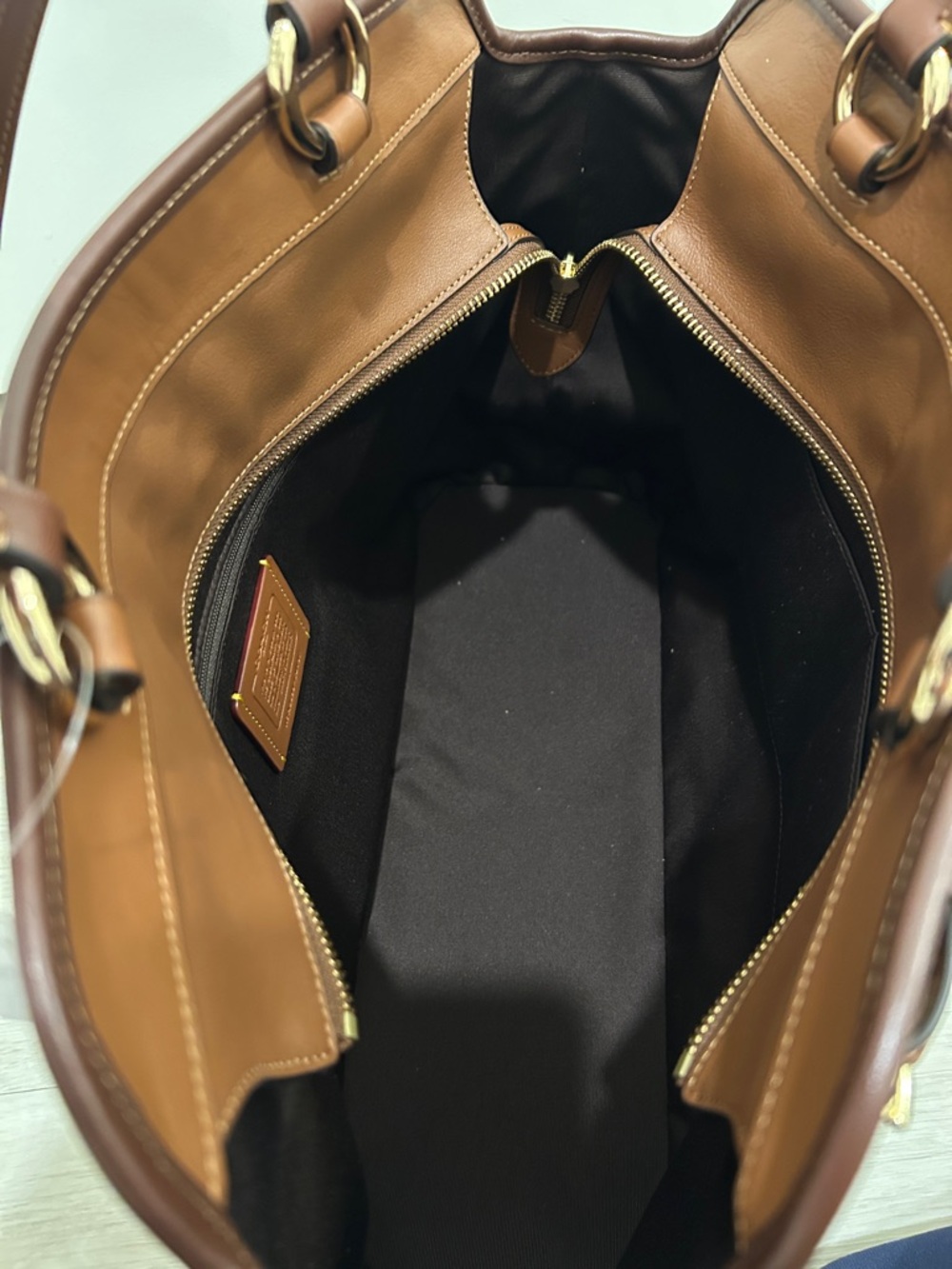Coach (NWT) Easton Tote Bag in Redwood - Picture 14 of 16